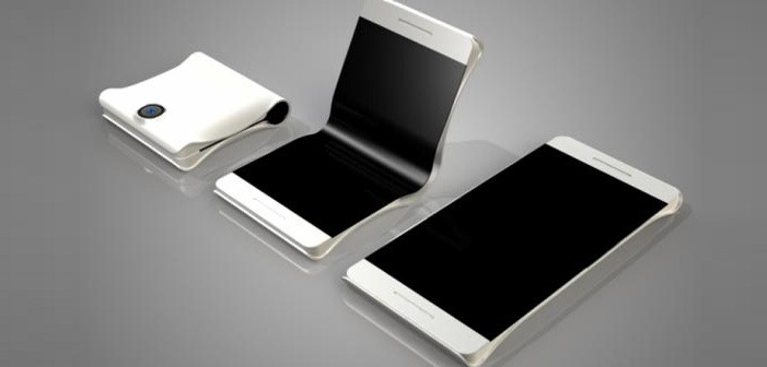 Samsung patents a touchscreen smartphone that can be folded into half