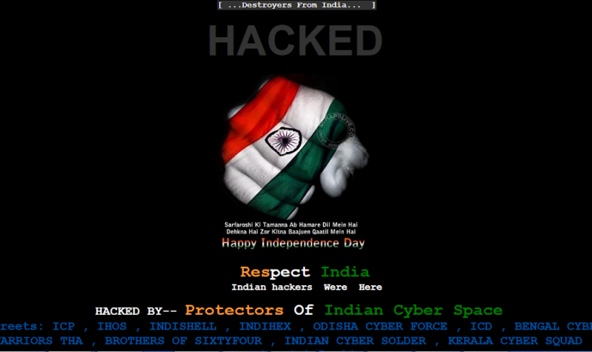 6500+ Webites of Pakistan Hacked and Defaced by Indian Hackers, Proving