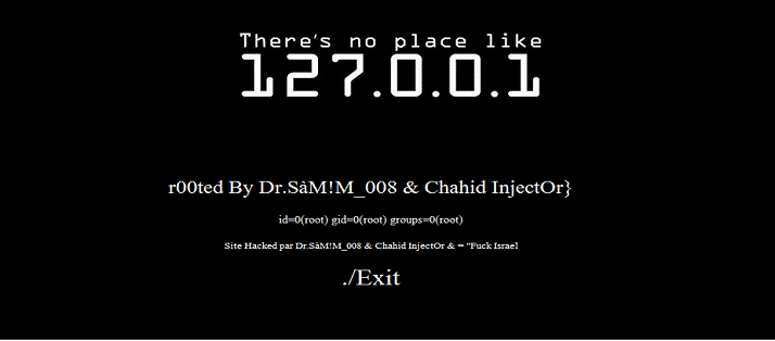 1000’s of websites Defaced, server rooted by Dr. Samim & Chahid Injector.