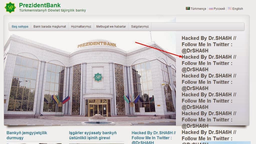 Dr.SHA6H targets and defaces several Turkmenistan websites to draw world attention to Syria