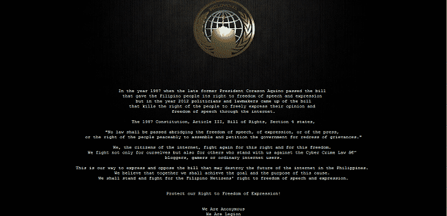 Anonymous Philippines hacks and deface several Government websites of Philippines protesting against Internet Censorship TechWorm - 29