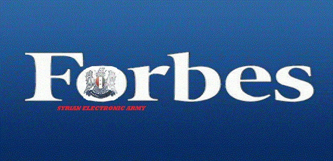 Forbes Hack is larger than expected, Syrian Electronic Army leaks 1 Million Forbes user login details.