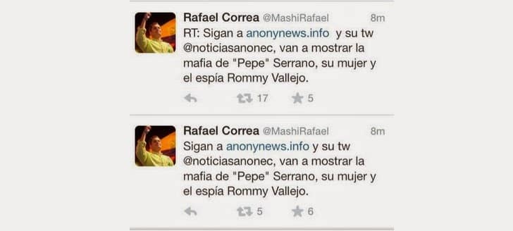 Twitter Account of Ecuador s president Rafael Correa hacked   TechWorm - 12