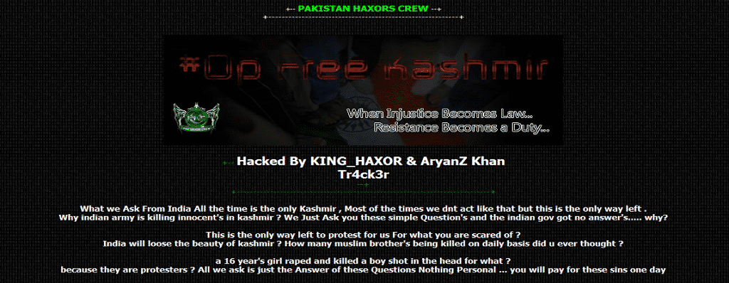 BJP Punjab and Bihar unit’s website defaced by Pakistani hacker