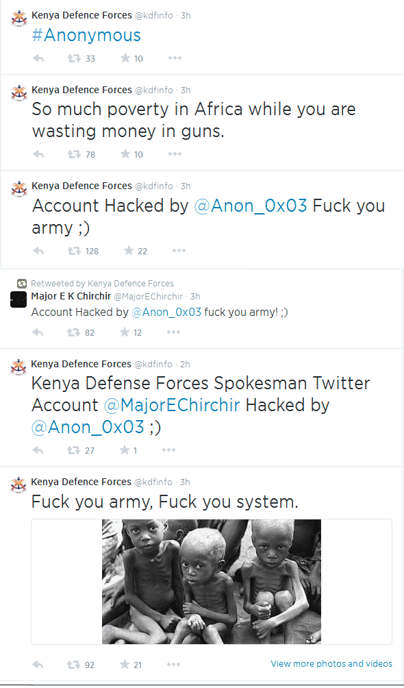 Anonymous hacks Official twitter Account of Kenya Defence Forces   TechWorm - 15