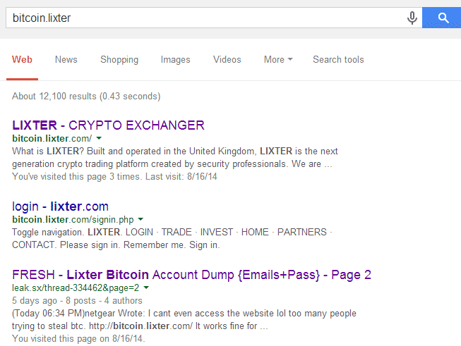Fake Bitcoin leaks(username and passwords) leads to phishing attacks