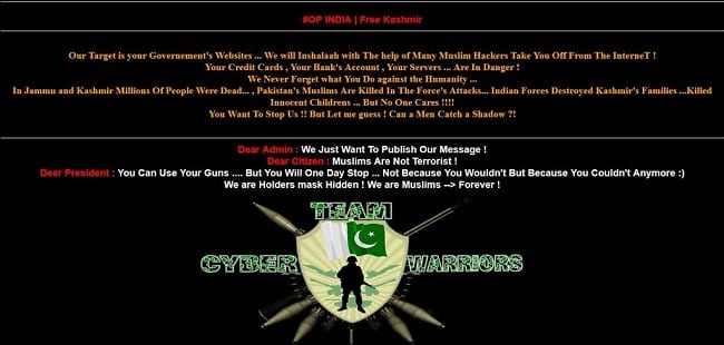 Indo Pak Conflict rises up  Hackers on the way for a Cyber war    - 68