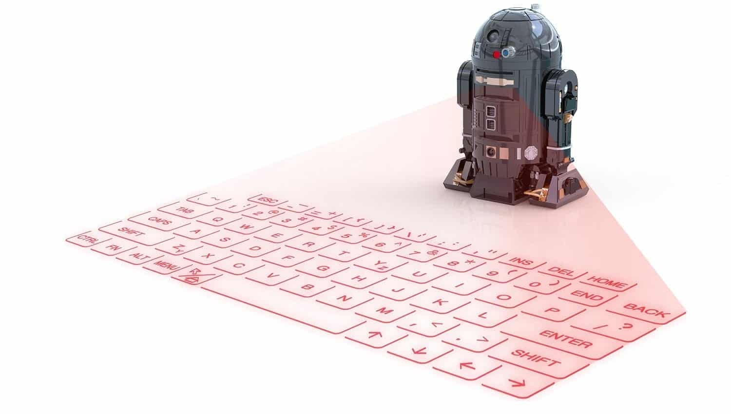 Star Wars droid projector that projects a Virtual Keyboard on any Surface