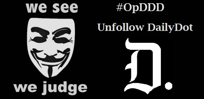 OpDDD: Anonymous urges to member to unfollow DailyDot after Sabu writes for it