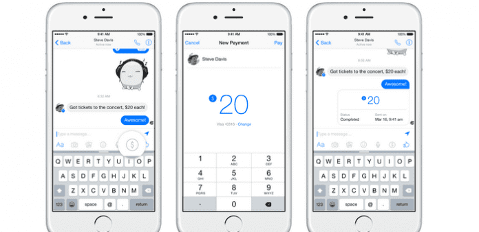 Sending or receiving money is now easier with Facebook messenger