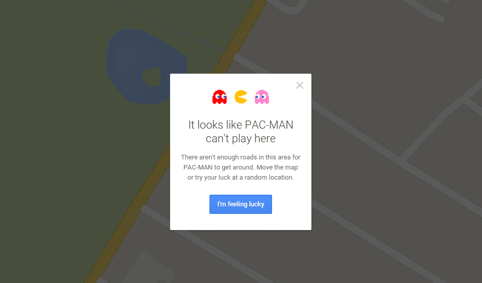 Drop everything and play old time favourite Pacman game on Google Maps - 86