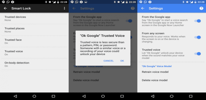 Trusted Voice : Should your voice be enough to unlock your Android smartphone? Google seems to think so