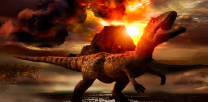 Asteroid triggered Volcanic eruptions that led to extinction of dinosaurs