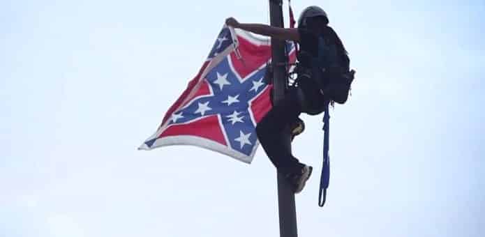 South Carolina Activist Bree Newsome Takes Down Confederate Flag