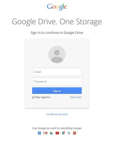 Fake google drive