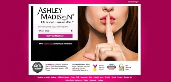Adultery website Ashley Madison hacked, personal information of 37 million cheaters at risk