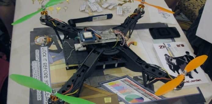 A drone running on Kali Linux that can steal data just by hovering above you
