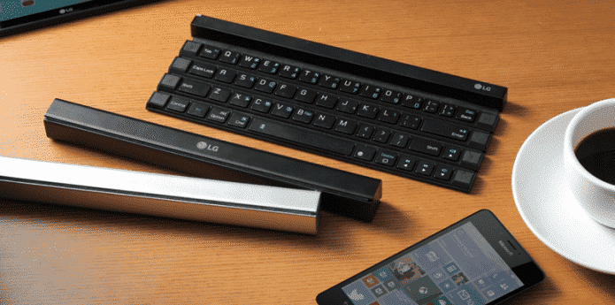 LG Unveils New Rollable Mobile Keyboard named 'Rolly Keyboard'