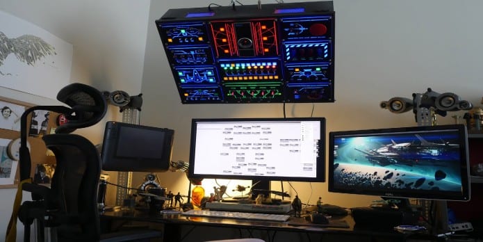 A man builds an amazing real-life control panel for his computer
