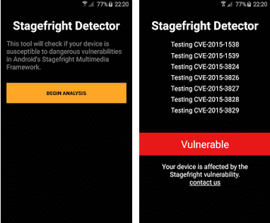 Let us understand how to make out if the device has already been attacked by Stagefright?