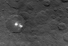 NASA’s Dawn takes close-ups of Ceres’s strange white spots, no explanation yet