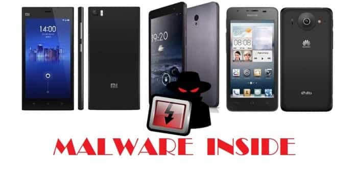 Malware found pre-installed on Xiaomi, Huawei, Lenovo smartphones