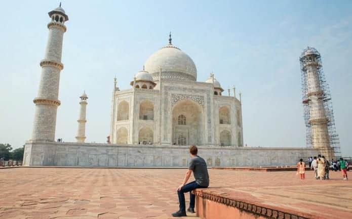 Mark Zuckerberg Posts on Facebook From the ‘Incredible’ Taj Mahal, a day ahead of Q&A in India