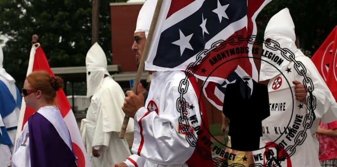 Anonymous Vows to Reveal Identity of 1000 Ku Klux Klan Members