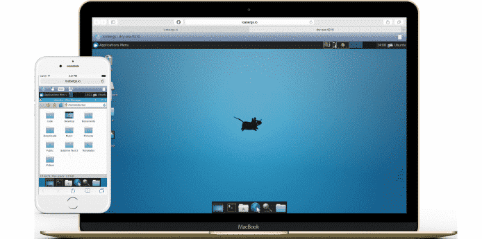 Run Linux Desktop on Browser with Icebergs
