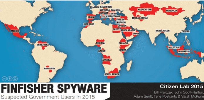 FinFisher spyware become quite becoming with government users for surveillance purposes
