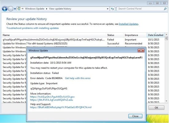 Microsoft hacked? Weird garbled Windows 7 update makes users believe so! 