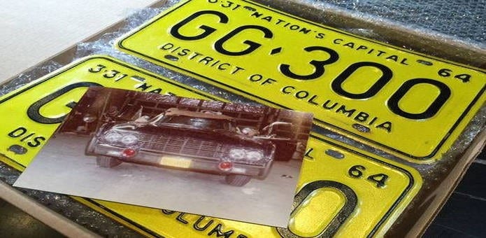 License Plates On JFK's Limo Sold For $100,000 At Auction