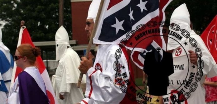 Anonymous Reveals Names of KKK members over weekend, KKK says dont believe them