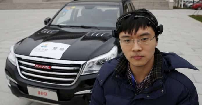 Chinese researchers unveil brain-powered car