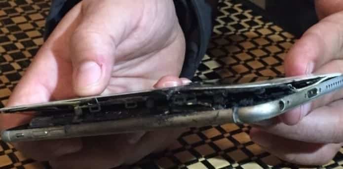 iPhone 6 Plus catches fire in pocket forcing the owner to strip in public