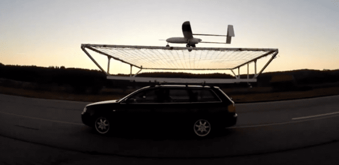 Watch an autonomous drone land on a moving car driving at 45 kmph