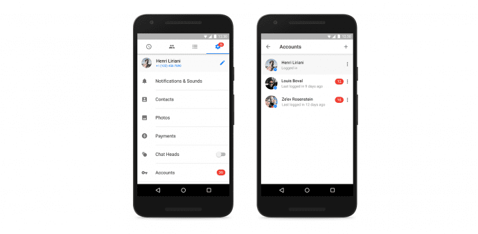 It’s official: Facebook Messenger for Android supports multiple accounts