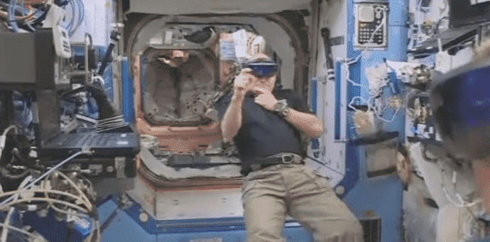 Astronaut Scott Kelly Used Microsoft’s HoloLens To Fight Off Aliens In Space