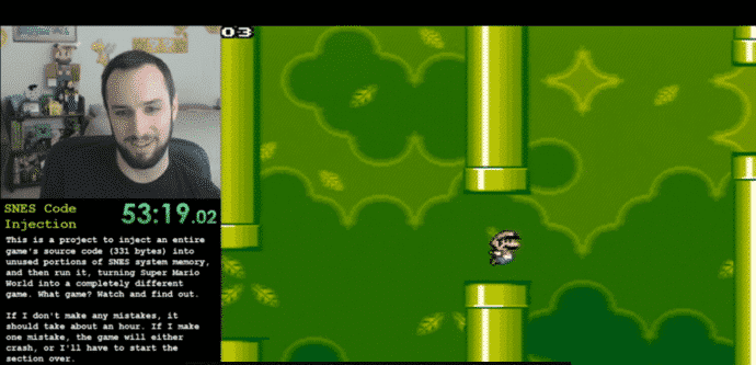 This most amazing hack brings Super Mario World and Flappy Bird together