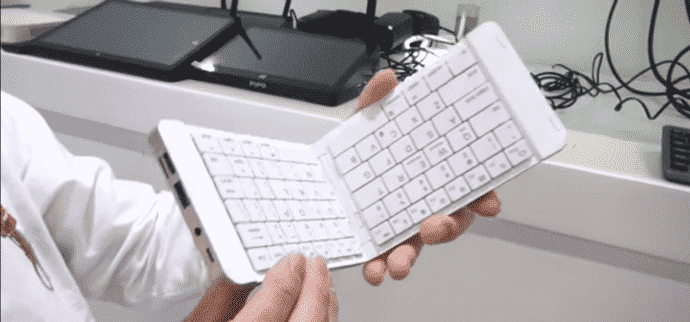 This slim PiPO KB2 folding keyboard is actually a Windows 10 PC