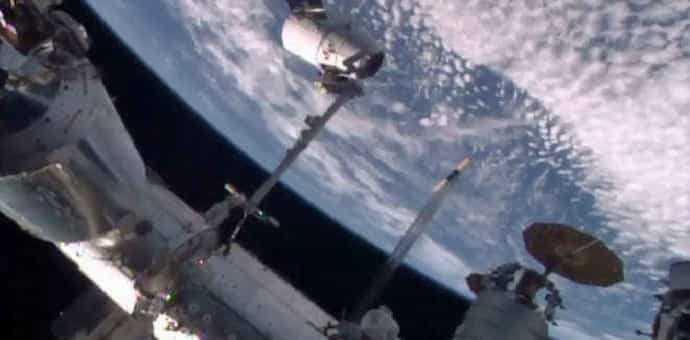 SpaceX Dragon Arrives At The International Space Station