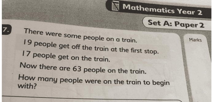This “Year 2” maths question aimed at seven-year-olds is confusing adults