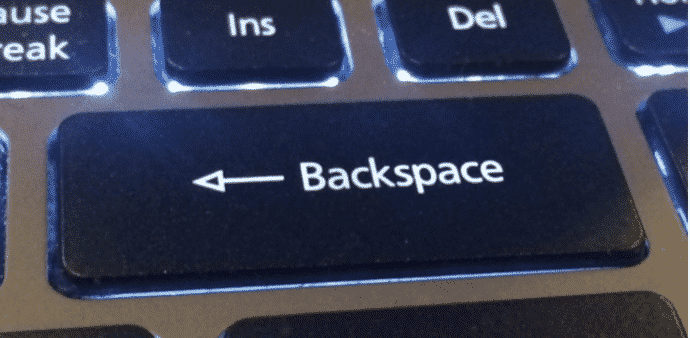Google Chrome to delete the backspace which took one to previous page