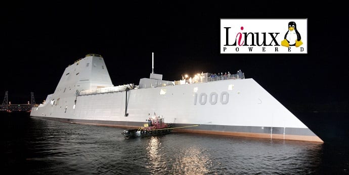 Linux powered Zumwalt Destroyer delivered to US navy for $3 billion