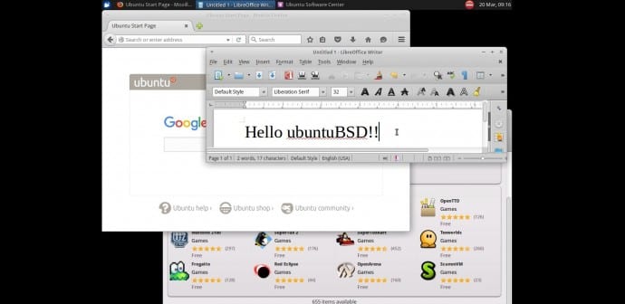 How to install the ubuntuBSD operating system using USB flash drive