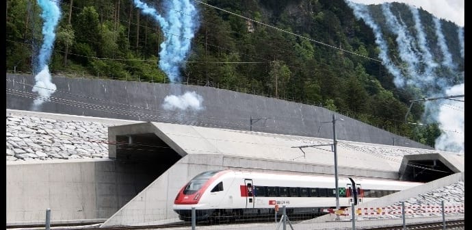 Gotthard base tunnel, the world's longest and deepest rail tunnel opens in Switzerland
