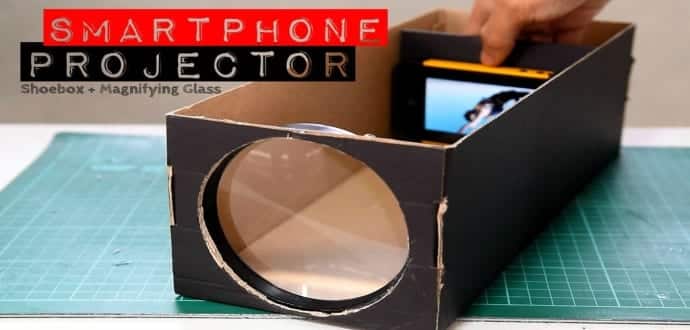 How To Build A Smartphone Projector With A Shoebox
