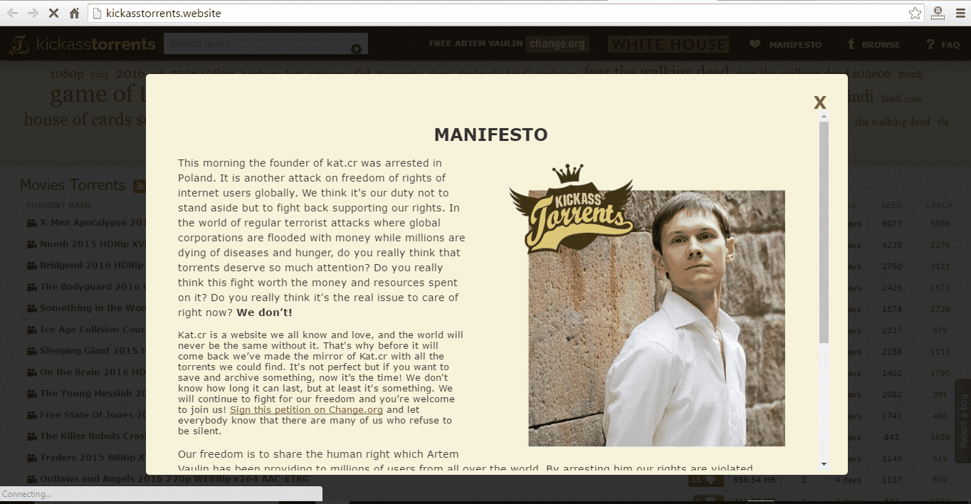 IsoHunt launches a working mirror for KickassTorrents