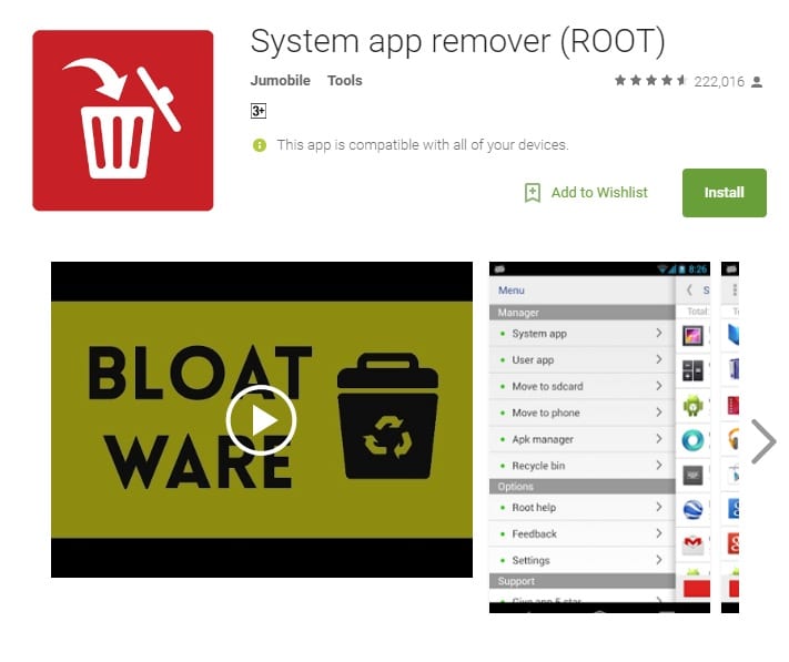 REMOVE UNWANTED SYSTEM APPS OR BLOATWARE