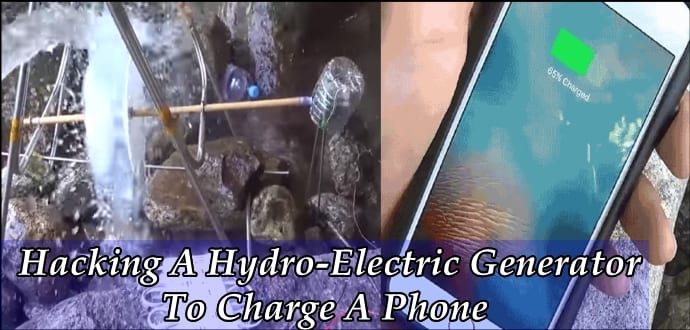 This Guy Hacks A Hydro-Electric Generator To Charge His Smartphone